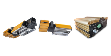 Product selection for HPS grow lighting: Dimlux Expert series 1000W DE; Dimlux Expert series MK2, 600 / 750 W EL UHF DXO; Dimlux Xtreme Series 600-400W 230V output