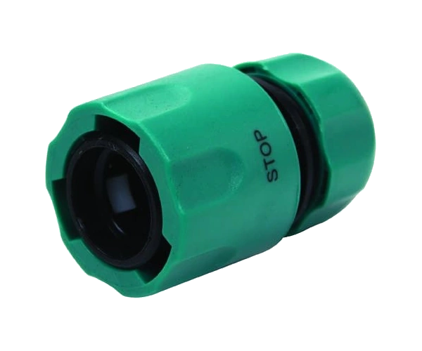Green plastic hose connector