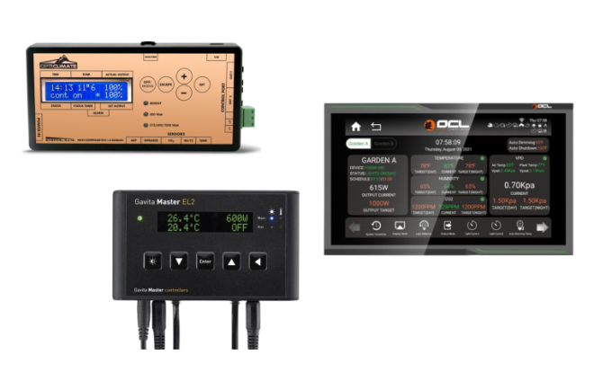 DimLux, Lumen King and OCL grow light controllers