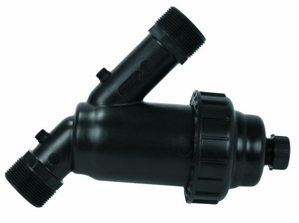 PE Y-filter/waterfilter 1 1/2" incl. verloop 1"