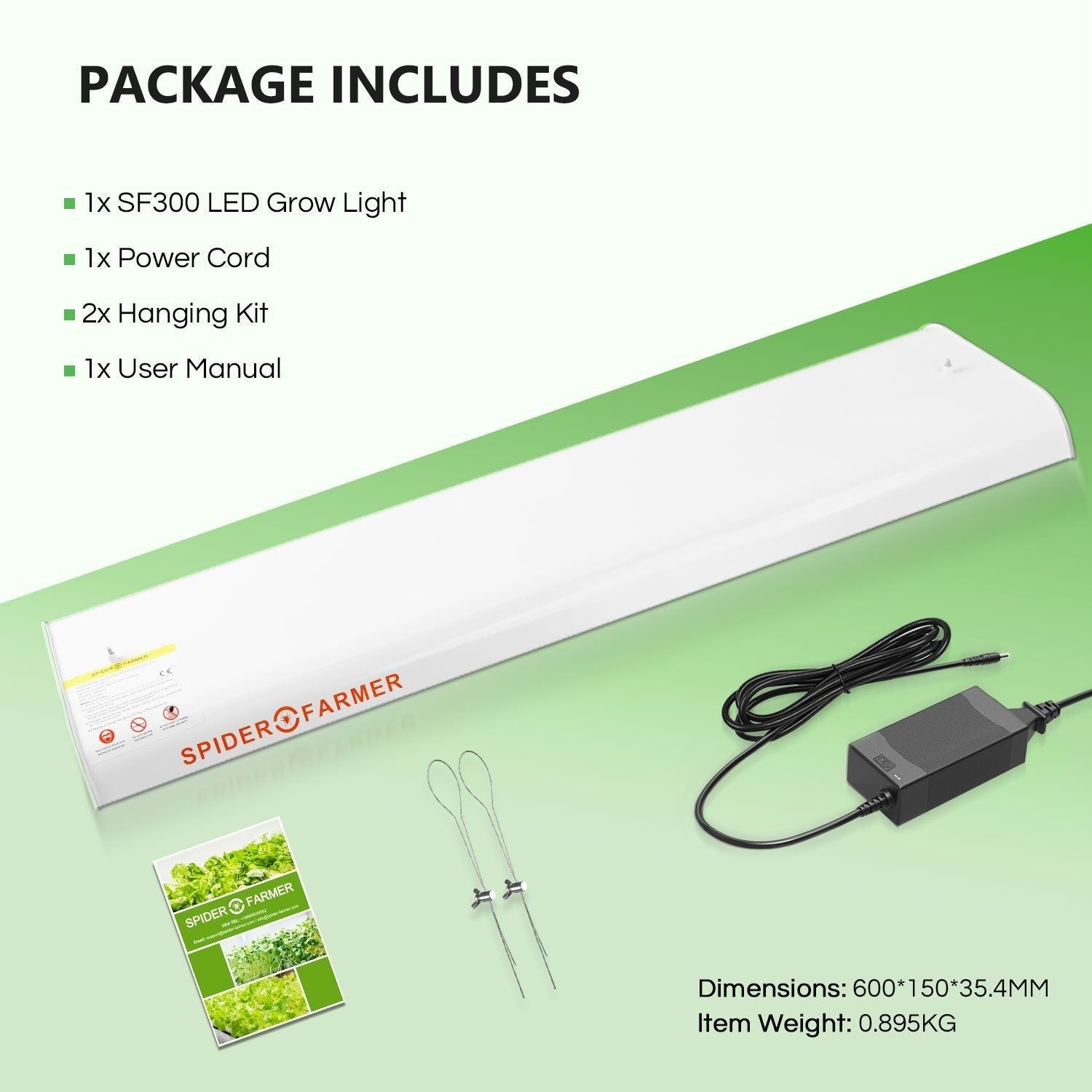 Spider Farmer SF-300, 33W LED kweeklamp