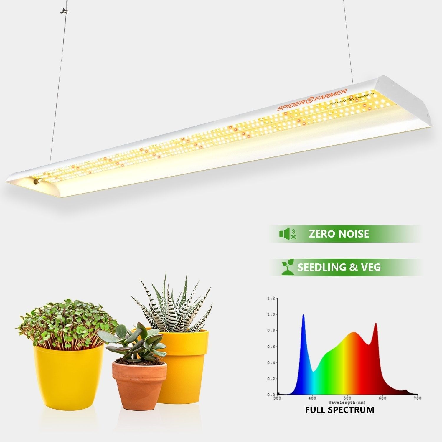 Spider Farmer SF-600, 74W LED kweeklamp