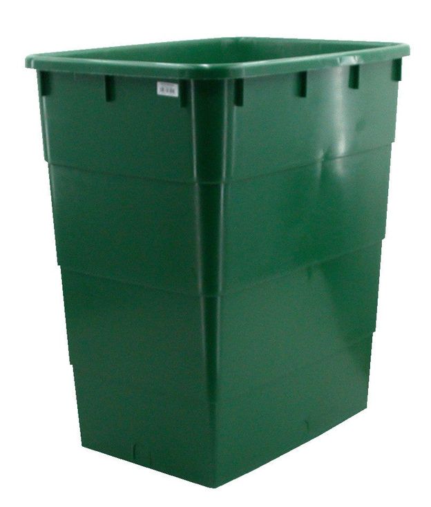Watervat rechthoekig groen 200 ltr. (incl. deksel)