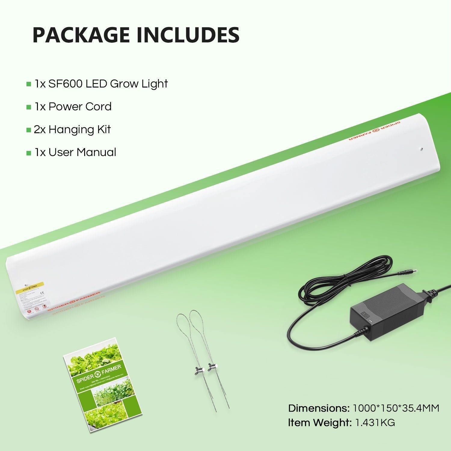 Spider Farmer SF-600, 74W LED kweeklamp