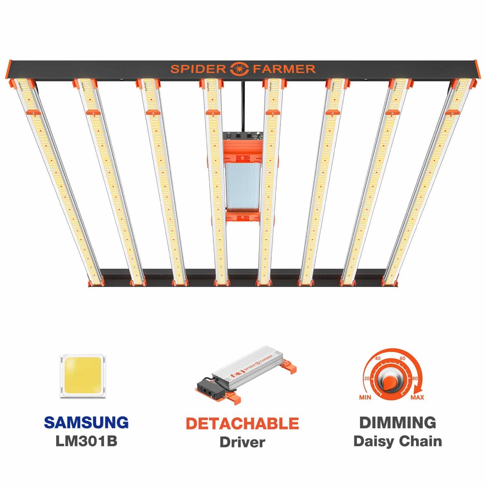 Spider Farmer SE-7000 730W LED kweeklamp