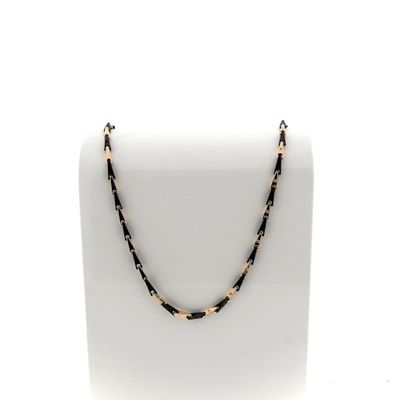 Image 1 of 18 ct. Rose gold chain; Baraka - Cyborg Ceramic | 57 cm