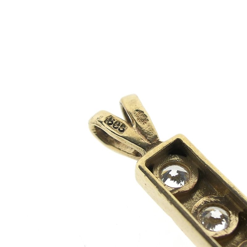 Image 5 of Gold pendant with zirconia