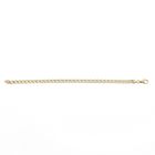 Image 7 of Gold flat gourmet link bracelet | 18.5 cm