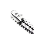 Image 6 of White gold bracelet with emerald and diamonds; 0.045 ct.