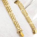 Afbeelding 10 van Gouden fantasie schakelarmband 