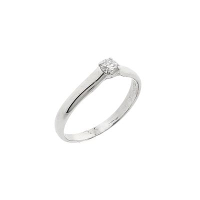 Image 1 of 9 carat solitaire ring with diamond | 0.14 ct.