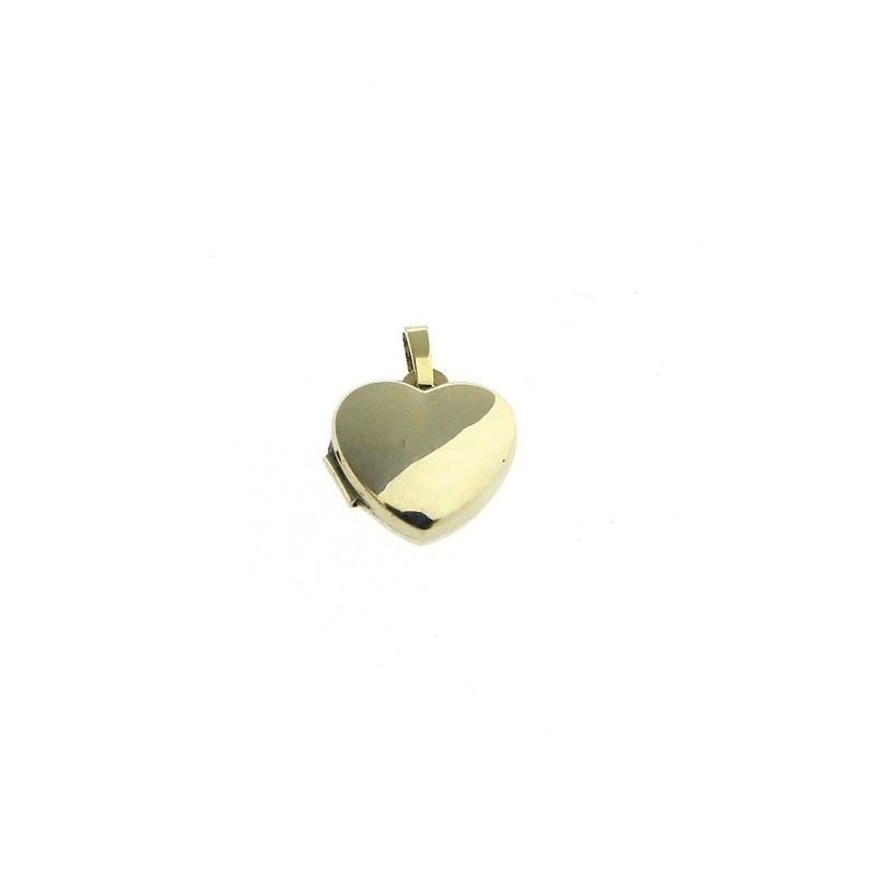 Image 3 of Gold medallion pendant as a heart
