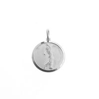 Silver sports pendant of a golfer
