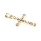 Image 2 of Gold pendant of the cross with zirconia