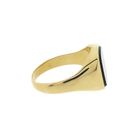 Image 4 of Gold signet ring with onyx.