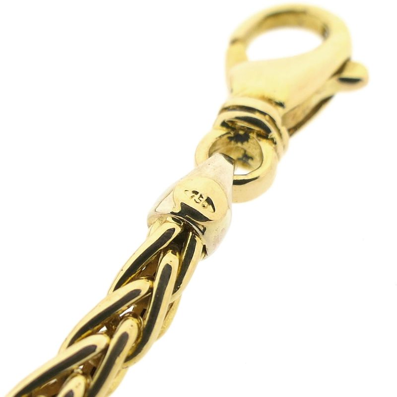 Image 6 of Gold square foxtail link chain