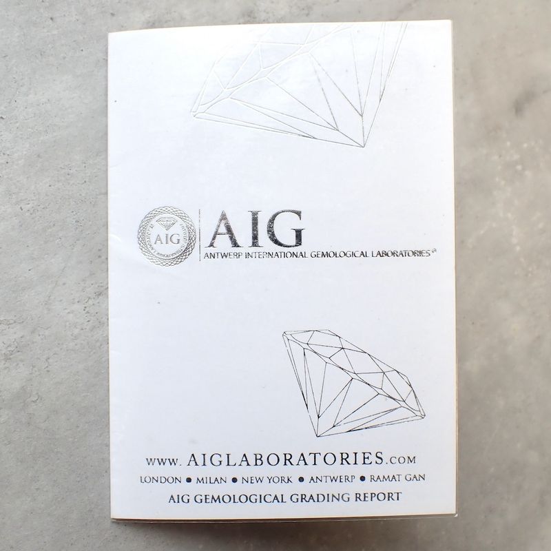 Image 8 of 1.15 ct. Rose cut diamond Orange brown N/A + AIG Certificate