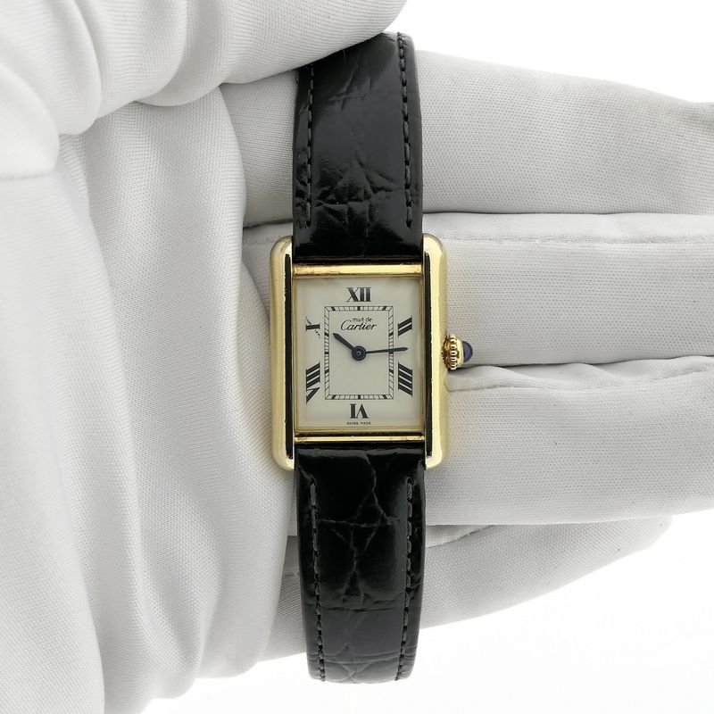 Image 16 of Cartier Tank Vermeil 2415; Women's watch