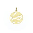 Image 5 of Gold zodiac sign pendant; Pisces