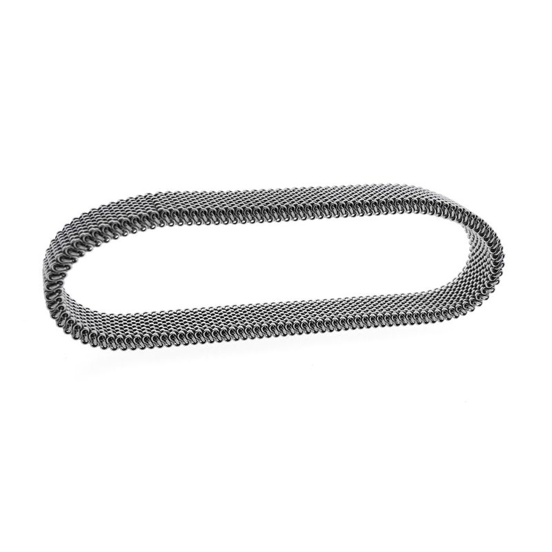 Image 13 of Steel Flex bracelet with white gold charm and diamond | 0.20 ct.