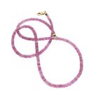 Image 8 of 9K Pink Tourmaline Bead Necklace | 45cm