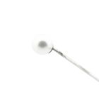 Image 4 of 18K White Gold Lapel Pin with Cultured Pearl