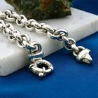Afbeelding 2 van Zilveren jasseronschakel armband | 21 cm 
