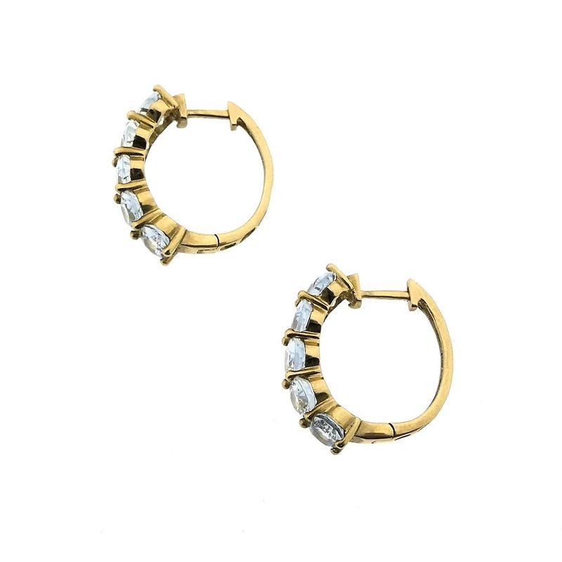 Image 6 of 9 carat aquamarine stud earrings