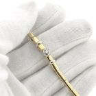 Image 7 of Two-tone gold link bracelet with diamond
