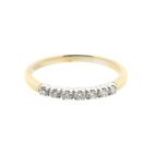 Image 7 of Gold ring with diamonds; 0.21 ct.