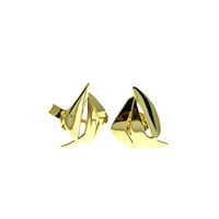 Gold fantasy stud earrings | 14 carats