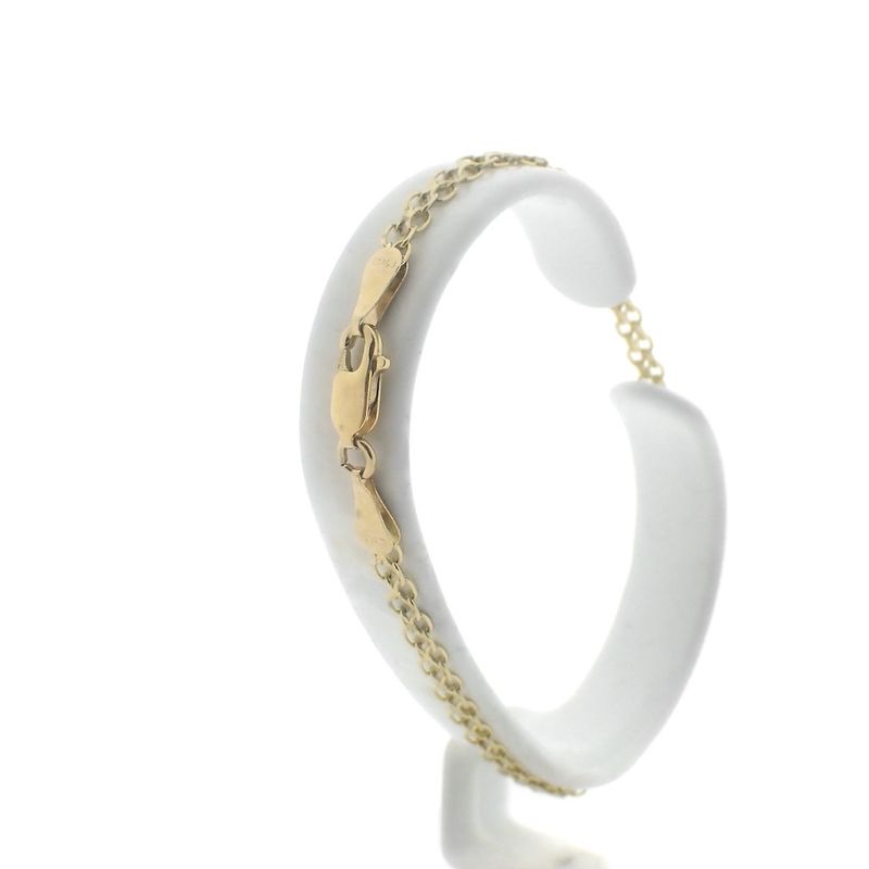 Image 5 of Gold Bismarck link bracelet | 19 cm