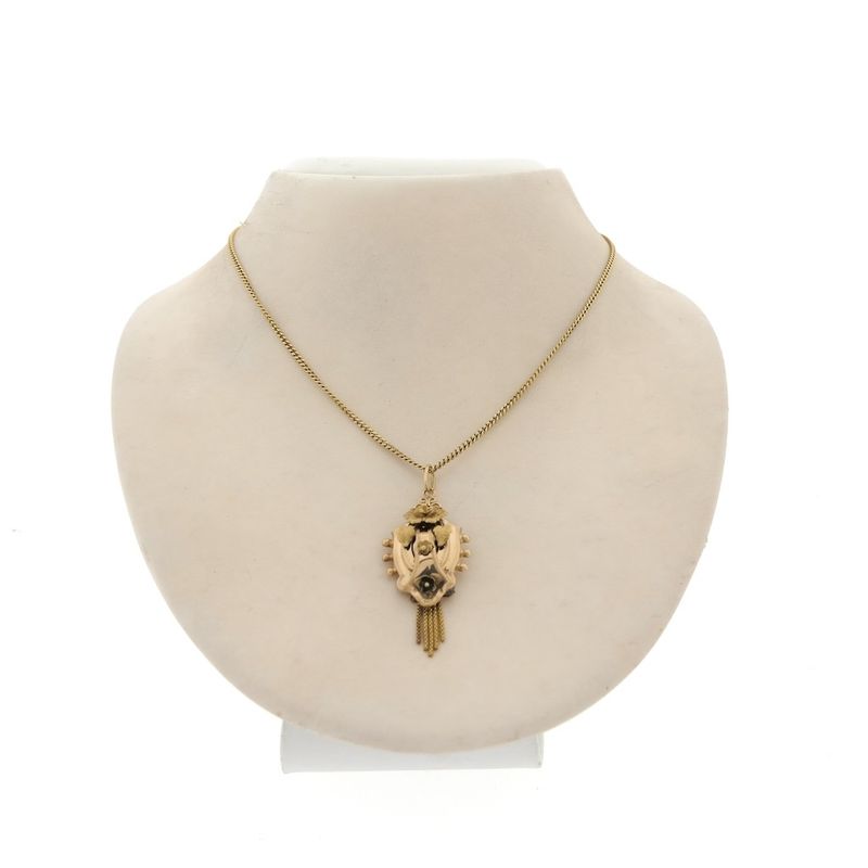 Image 4 of Gold pendant with quartz