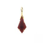 Image 1 of Gold pendant with carnelian | Vintage