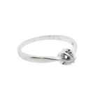 Image 5 of White gold solitaire ring with 0.03 ct diamond.