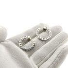 Image 4 of White gold earrings; BVLGARI lookalike