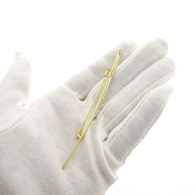 Image 2 of Two-tone gold brooch with diamonds