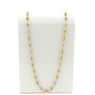 Image 1 of Tricolor gold ball chain; 72 cm
