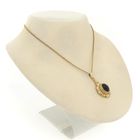 Image 10 of Vintage gold pendant with garnet and filigree technique