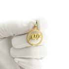 Image 11 of 18 carat gold zodiac sign pendant; Taurus