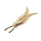Image 4 of Gold brooch with two feathers