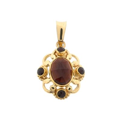 Image 1 of Gold pendant with garnet