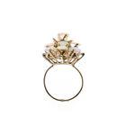 Image 4 of Gold Statement Ring with Opal