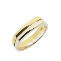 Two-tone gold ring