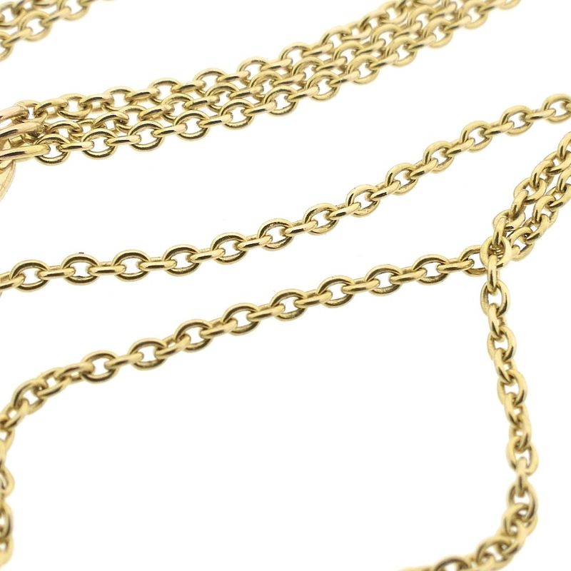Image 9 of Gold long anchor link necklace