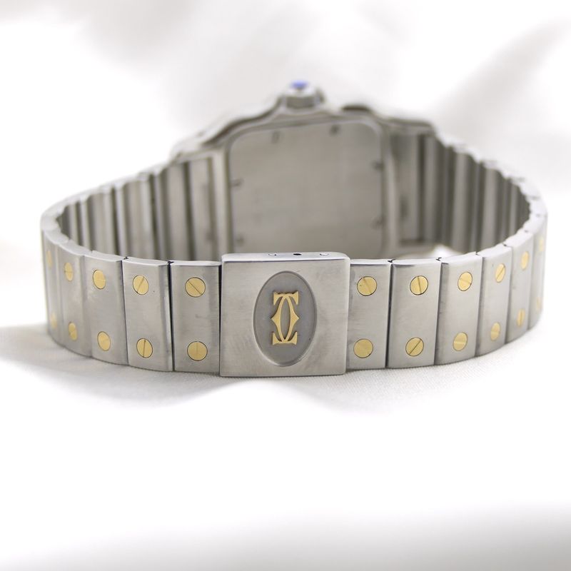 Image 12 of Cartier Santos Galbee; Gold/steel unisex watch