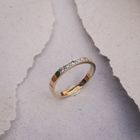 Image 2 of Gold ring with diamond; 0.05 ct. | Jeunesse