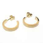 Image 7 of Gold matte earrings; Ø 16.5 mm