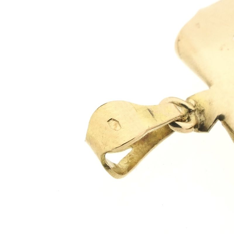 Image 5 of Gold pendant with clear zirconia