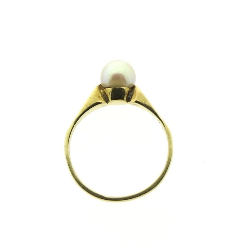 Image 5 of Gold ring with cultured pearl
